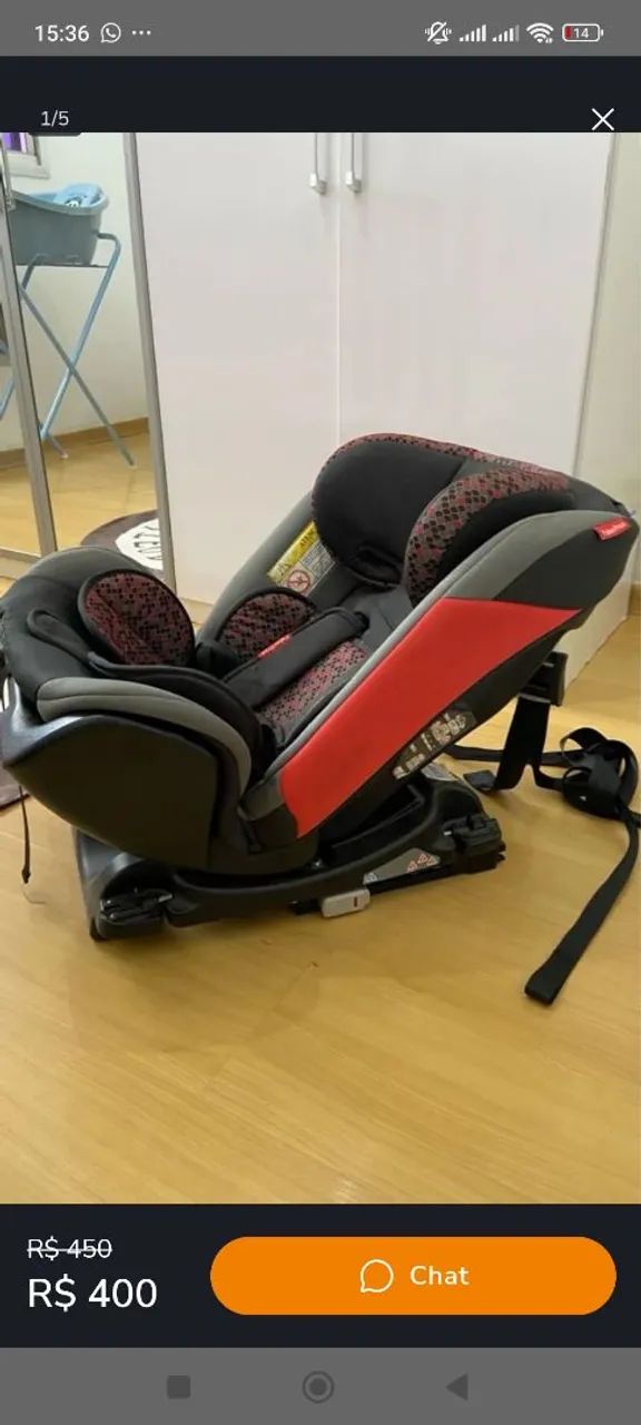 Fischer price com ISOFIX RECLINÁVEL NOVÍSSIMA  - Foto 2