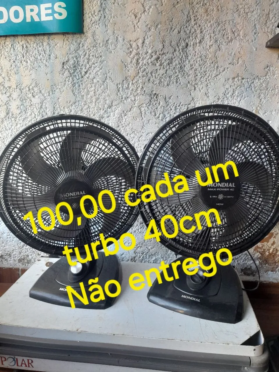 Ventilador Mondial, Arno, cadence, Britânia Turbo 40cm - a partir de 100,00 cada