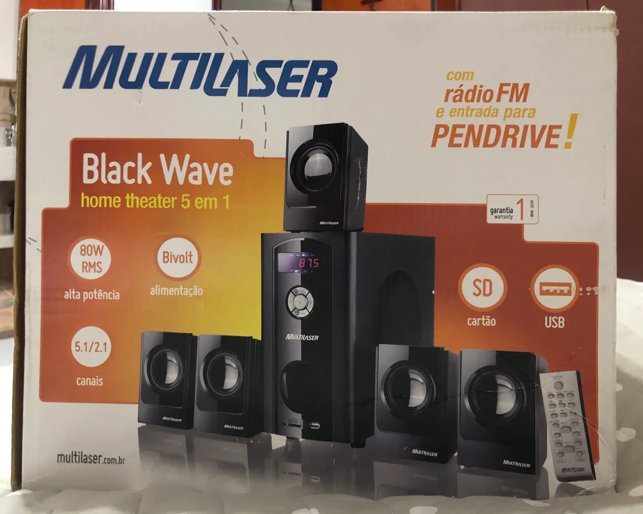 Home Theater 5 em 1 Multilaser  - Foto 3