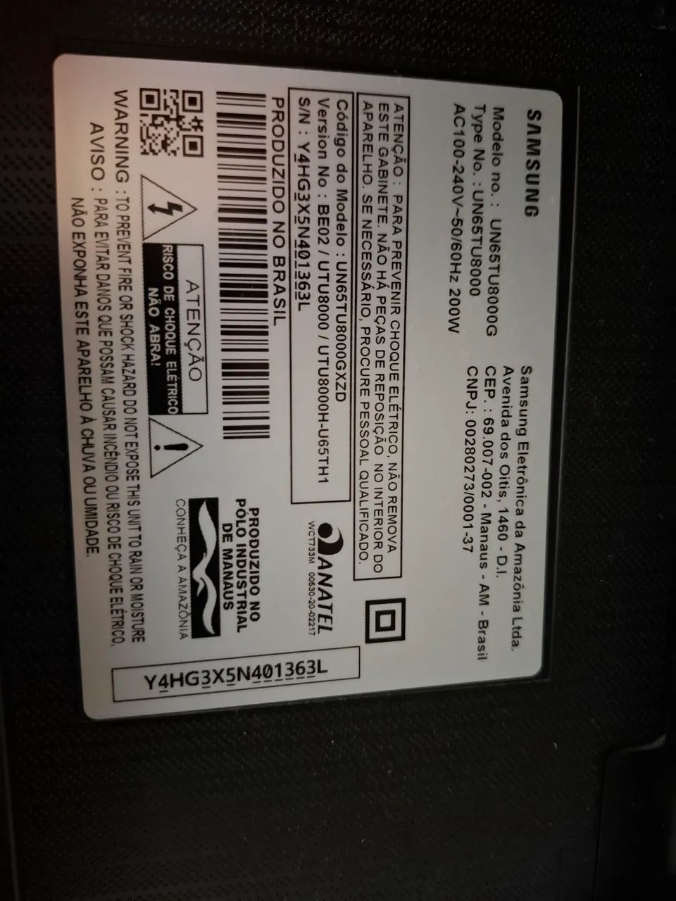 TV Samsung 65 polegadas - tela quebrada - Foto 2