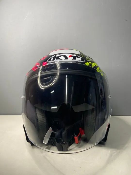 Capacete Kyt Nf-J Espagaró 20 Tamanho 56 Usado 2 vezes - Foto 5