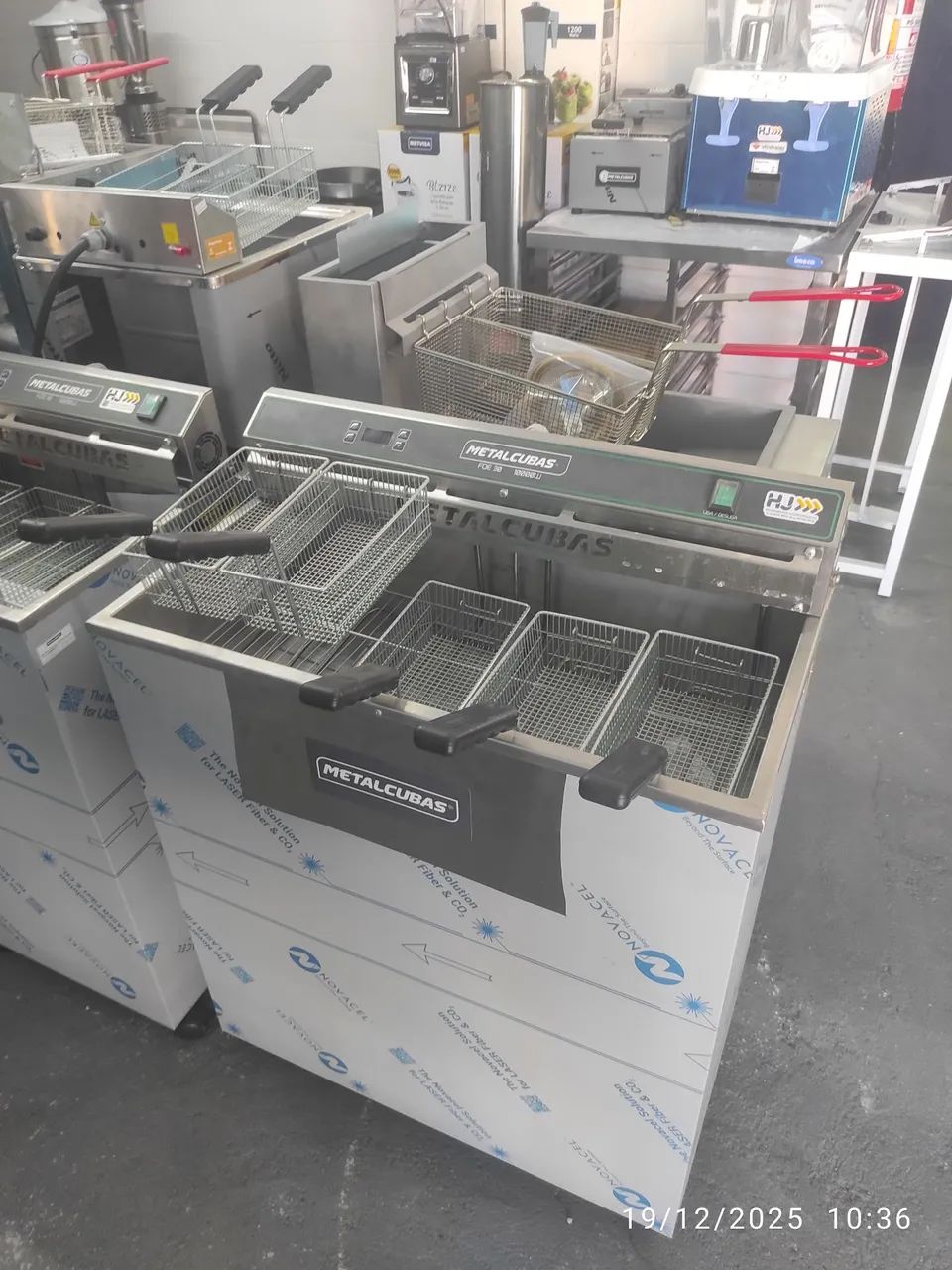 Bh Fritadeira industrial 5 cestos 10Mil Wats 