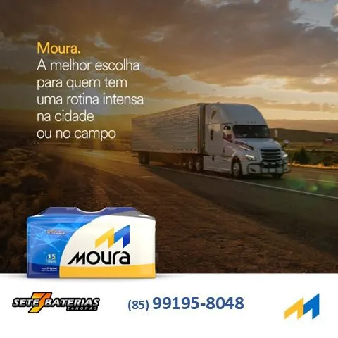 Bateria Moura para Caminhões Nova e Seminova