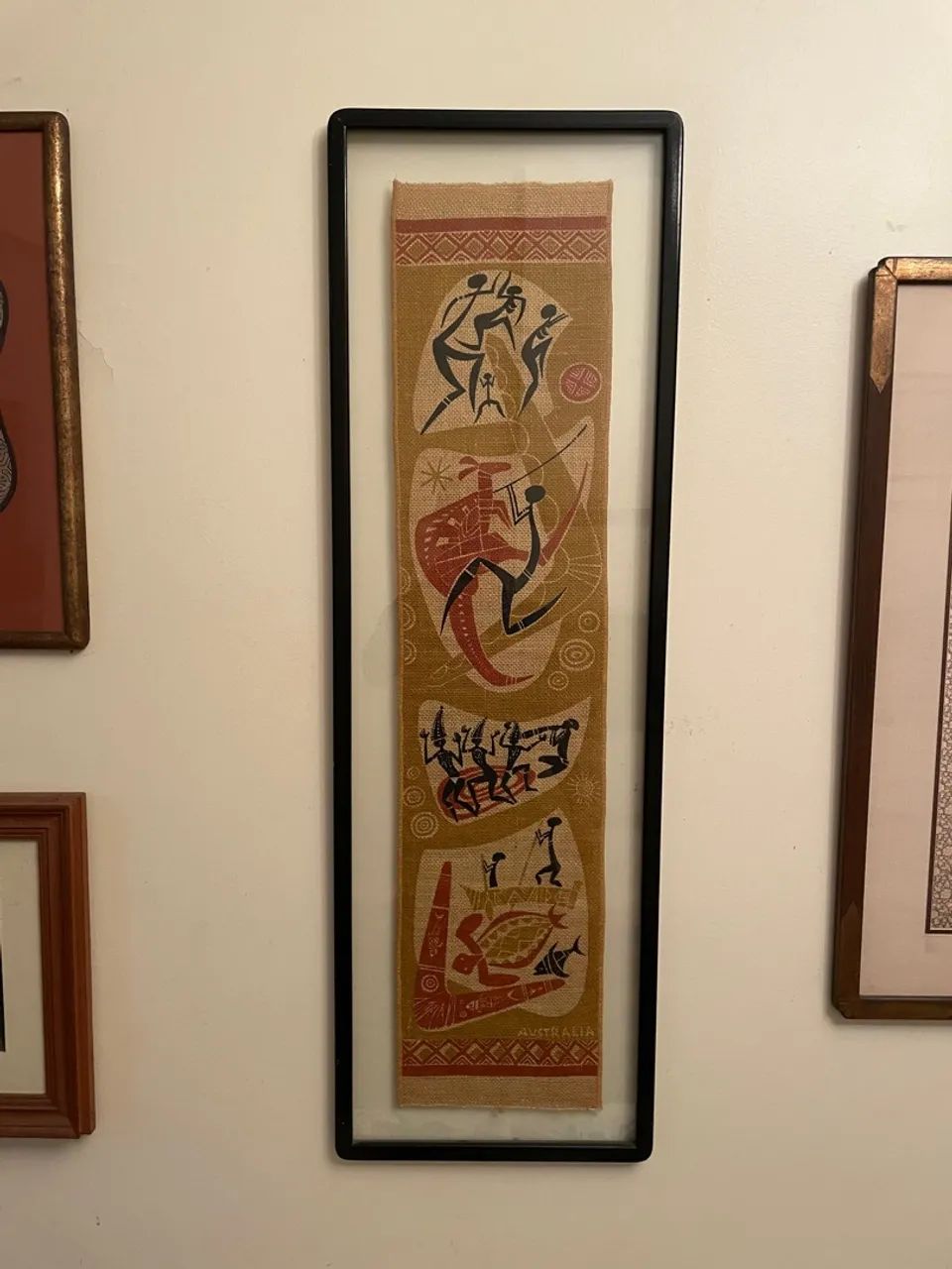 Quadro Decorativo Australiano em Tecido