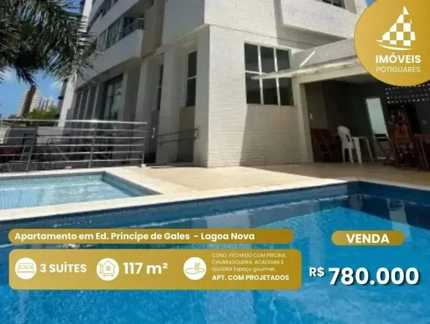 Apartamento à venda, 3 quartos, 2 suítes, 2 vagas, Lagoa Nova - Natal/RN