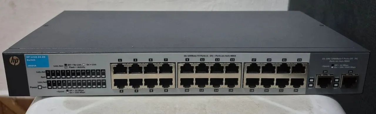 Switch Hp V1410 24 Portas Gigabit 2g J9664a - Foto 3