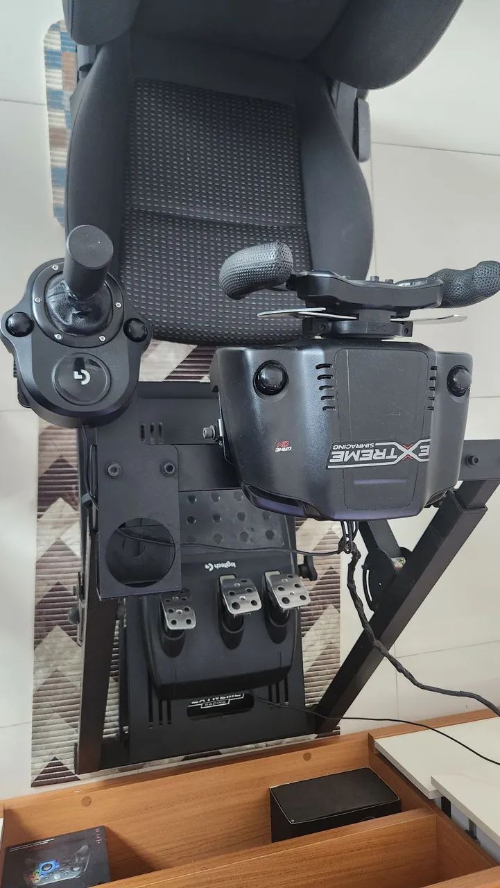 Simulador Extreme Racing Volante cockpit completo - Foto 5