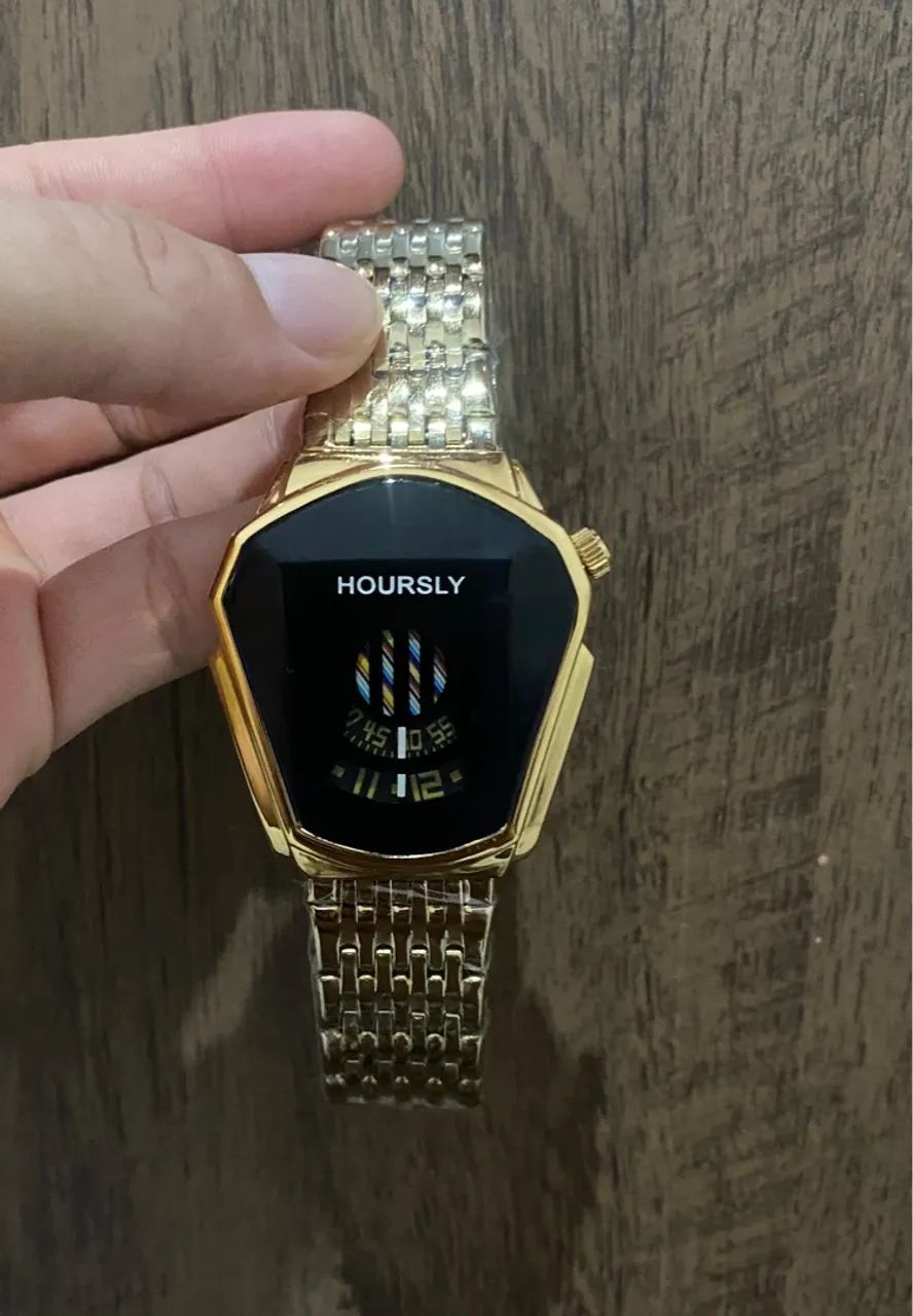 Relógio Hoursly Dourado - Elegância e Estilo - Foto 2
