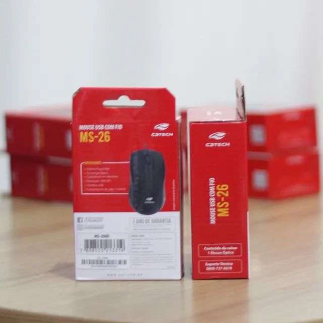 Mouse USB preto C3Tech ms-26bk - Foto 2