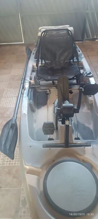 Caiaque leader milha náutica semi-novo completo  - Foto 3