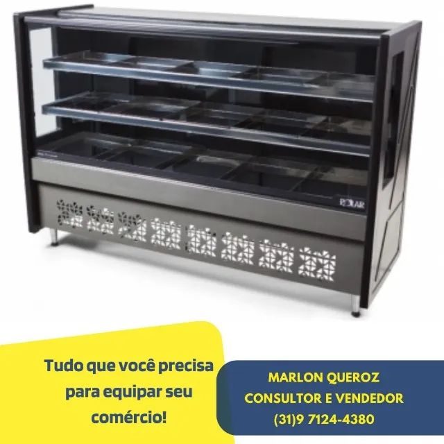 Balcão de Açougue Avícola Preto 1,75M Polar