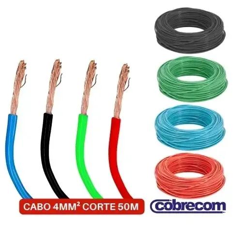 Cabo Flex. 4mm 100% Cobre 