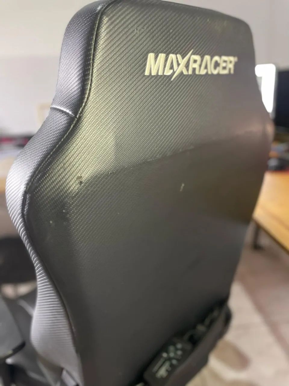 Cadeira Gamer MaxRacer Bunker Massagem SMI Regen Preta - Foto 5