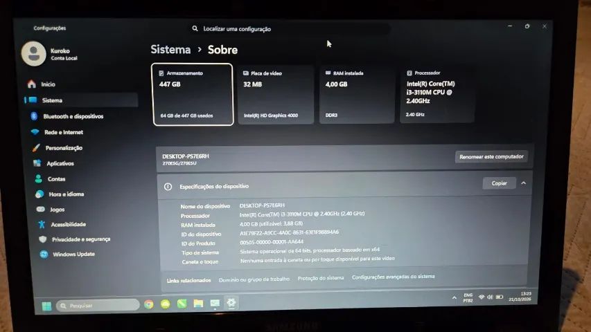 Notebook Samsung NP270E5G - Foto 5