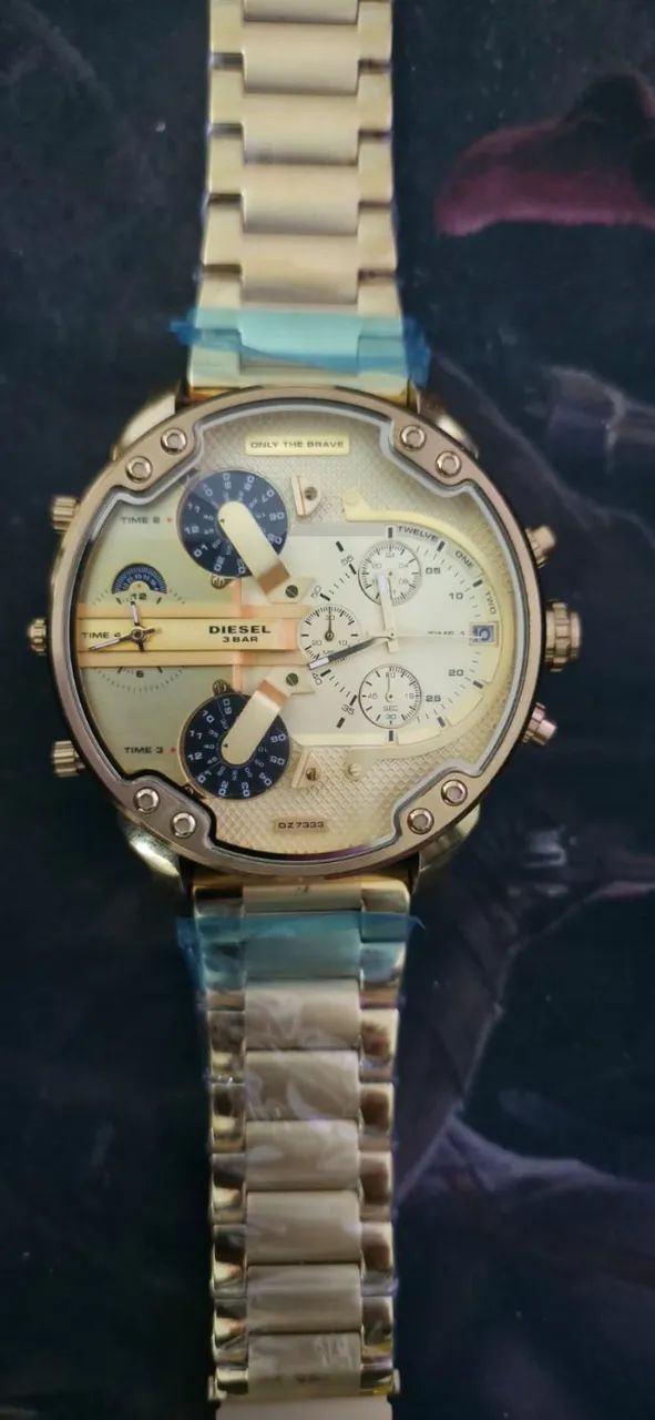 Relógio Diesel Dz7333 Mr.daddy Gold Black 57mm - Foto 5