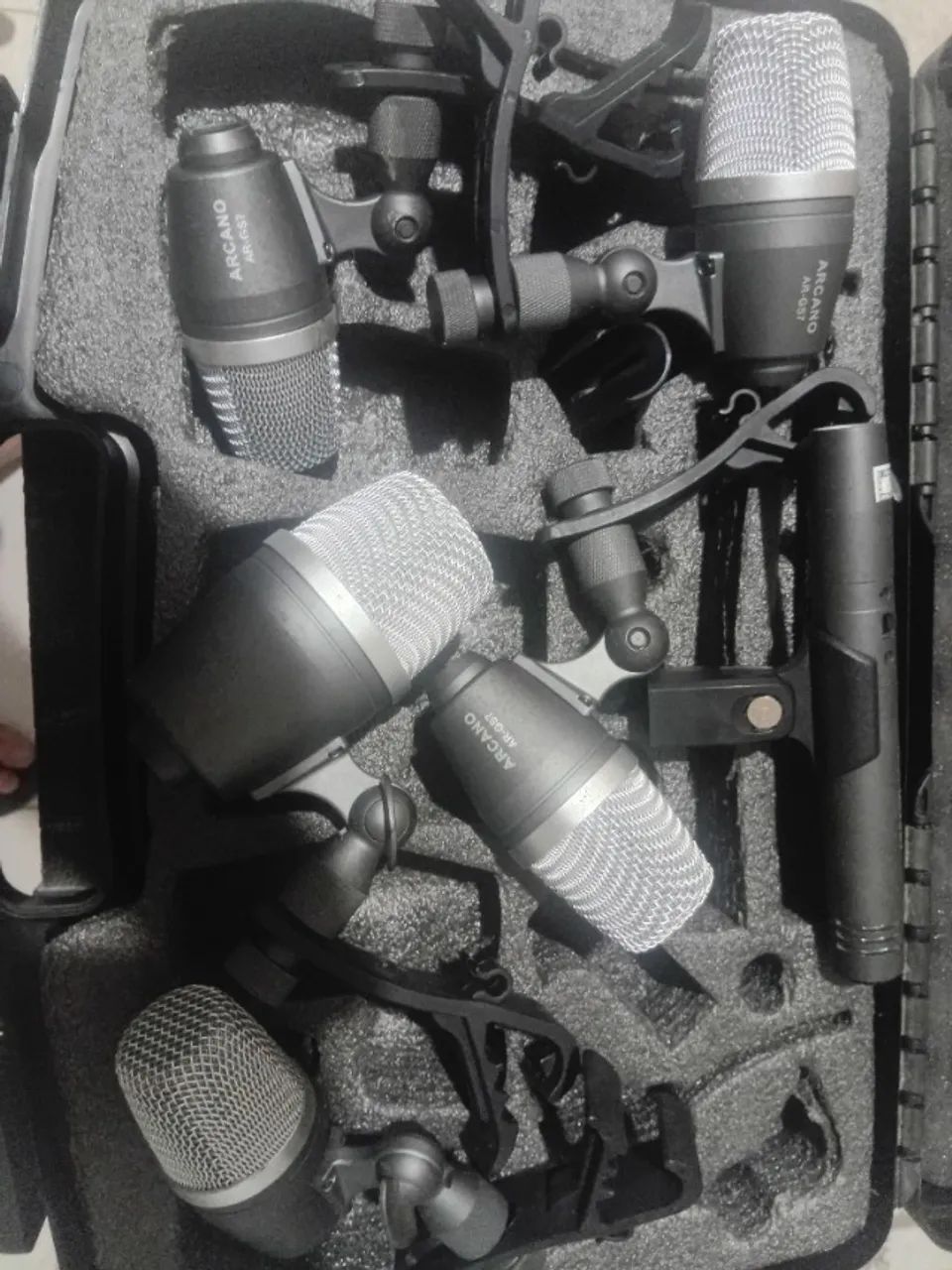 Kit de microfones 6 mics para bateria Arcano 