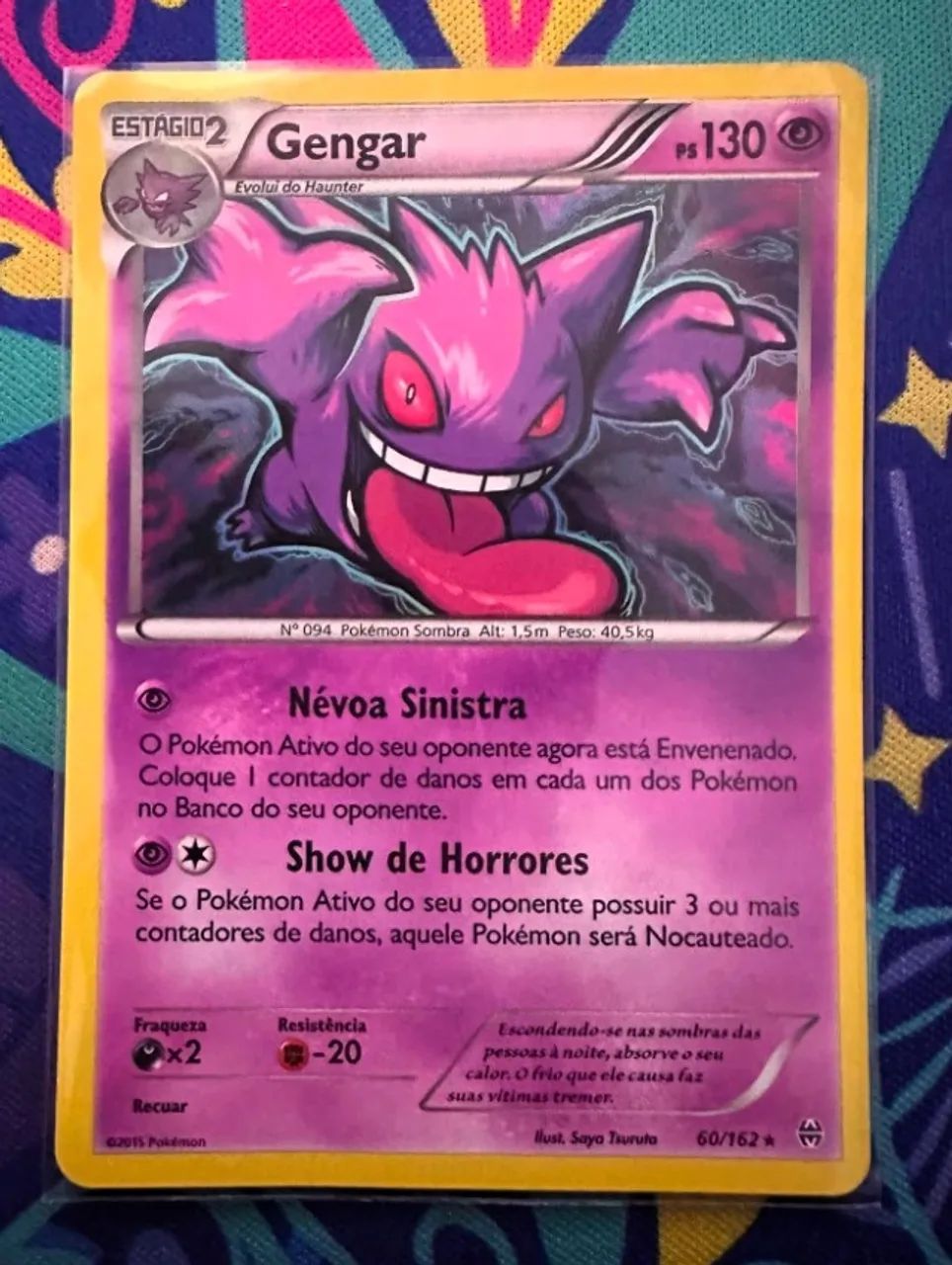 Carta Gengar Foil Pokemon TCG
