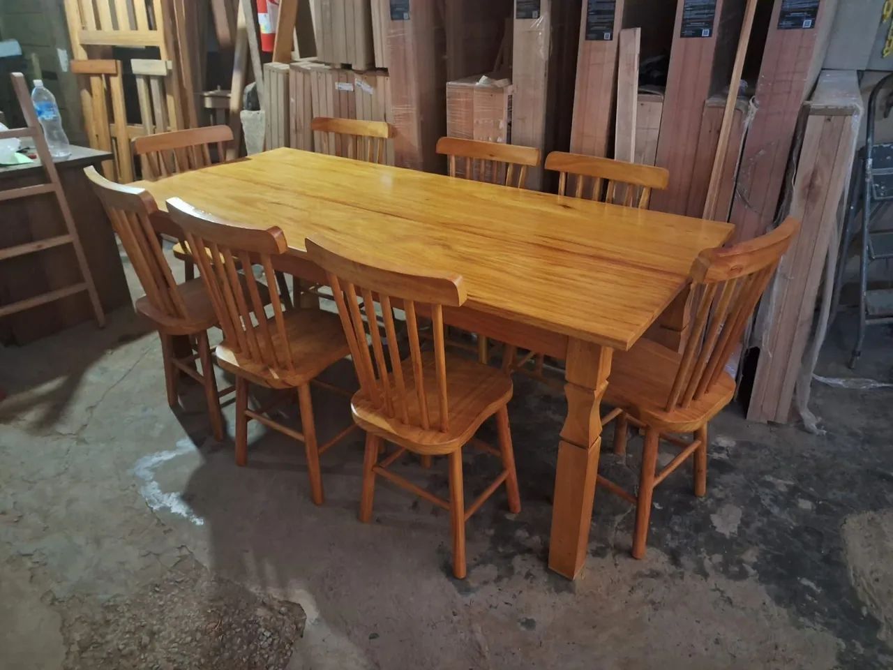 Mesa de  madeira maciça 100%madeira  - Foto 5