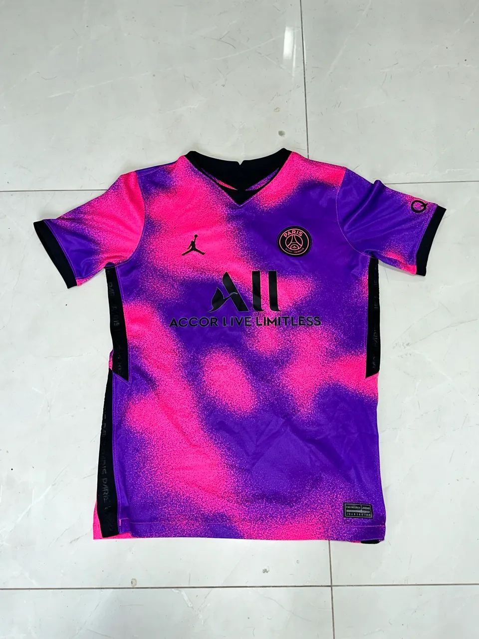 Camiseta PSG 20/21 rosa/roxa original