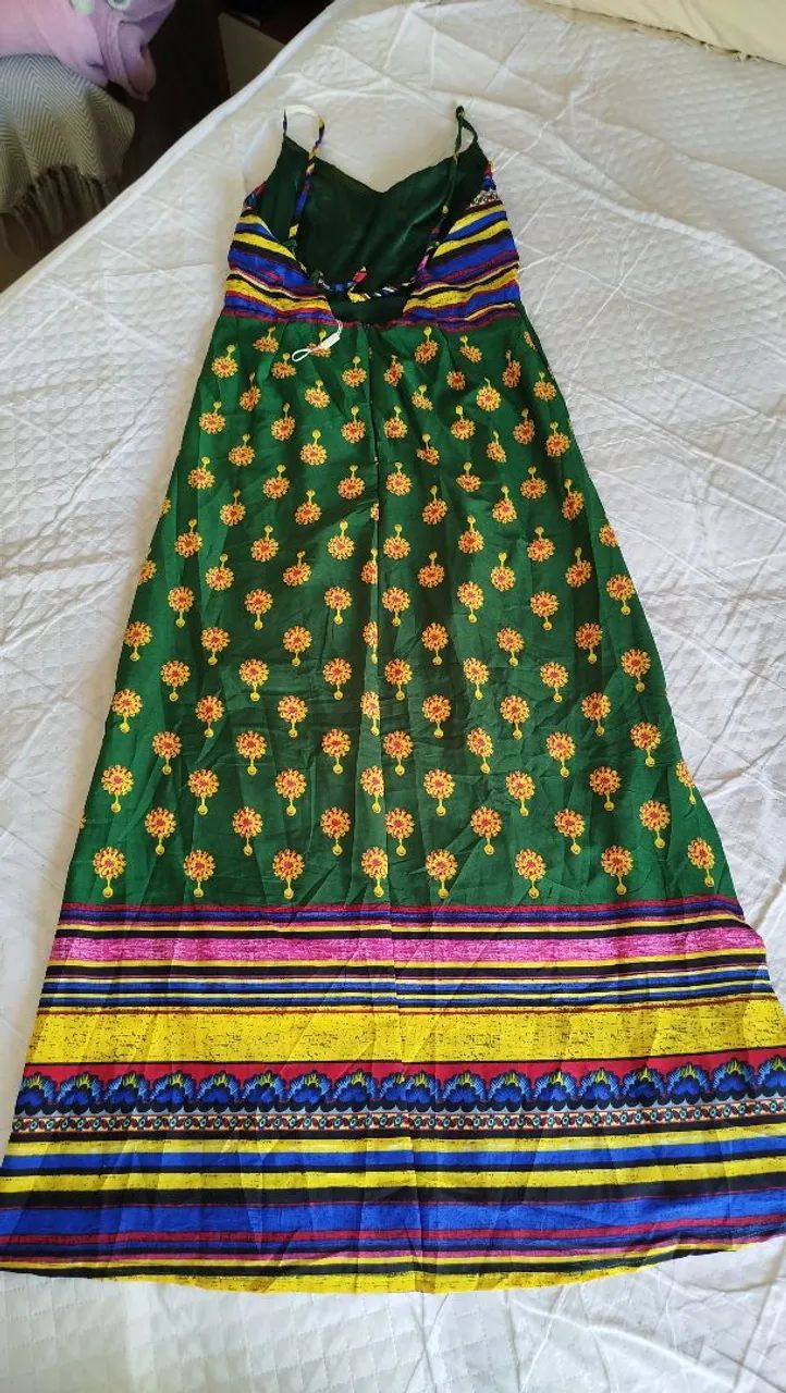 Vestido longo verde - G - Foto 4