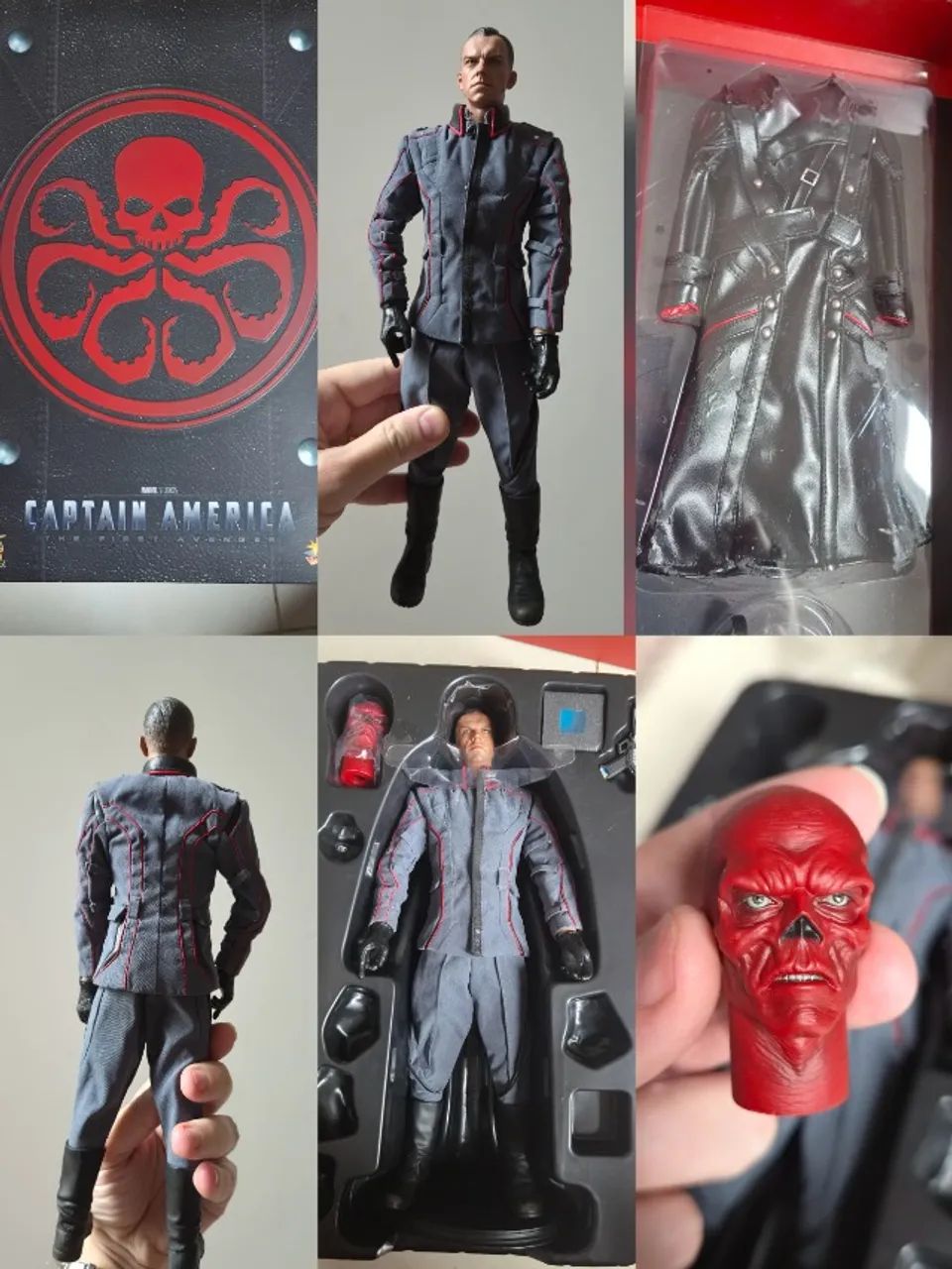 Hot toys red skull incompleto e com dethale 