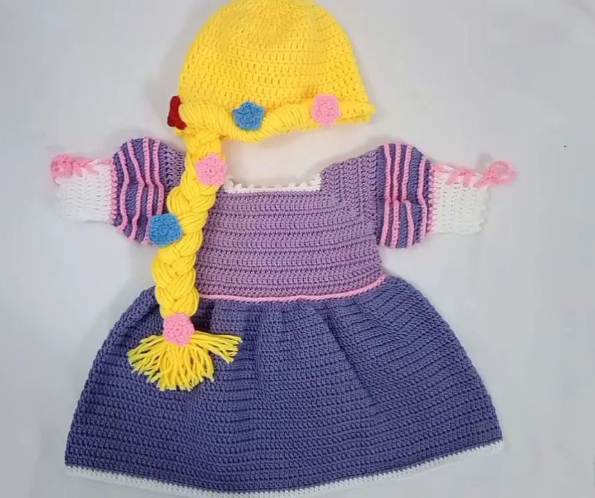 Vestidos de crochê infantil  - Foto 2