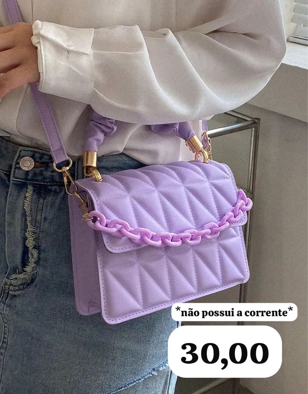Bolsa lilás 