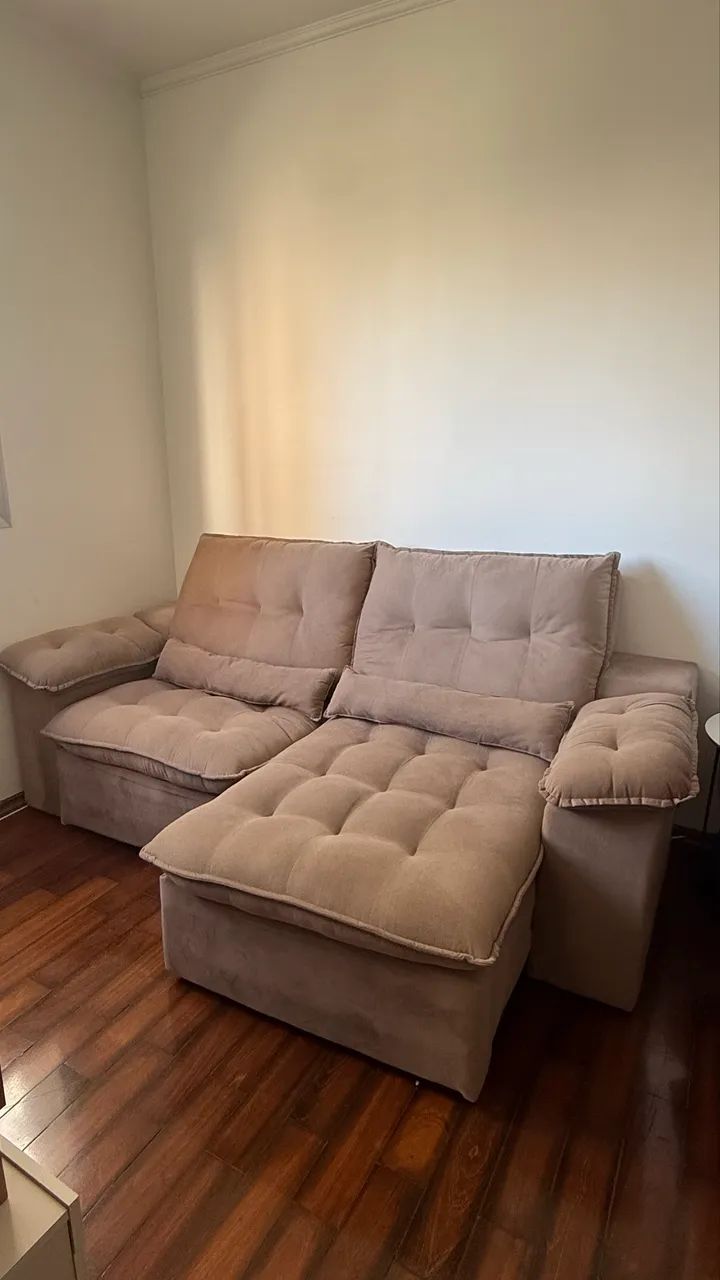 Sofá 2 Lugares Suede