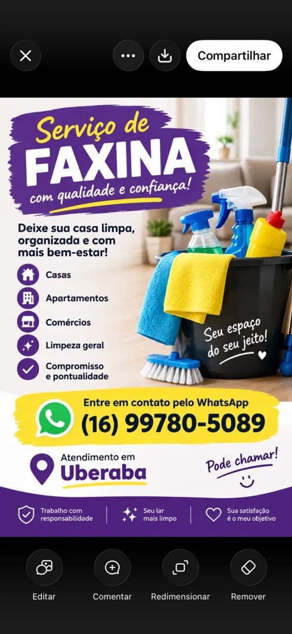 Faxineira em Uberaba - Limpeza Residencial e Comercial