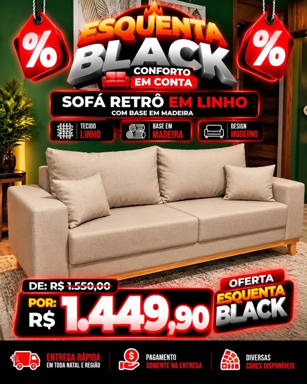 Sofás novos promoção  - Foto 5