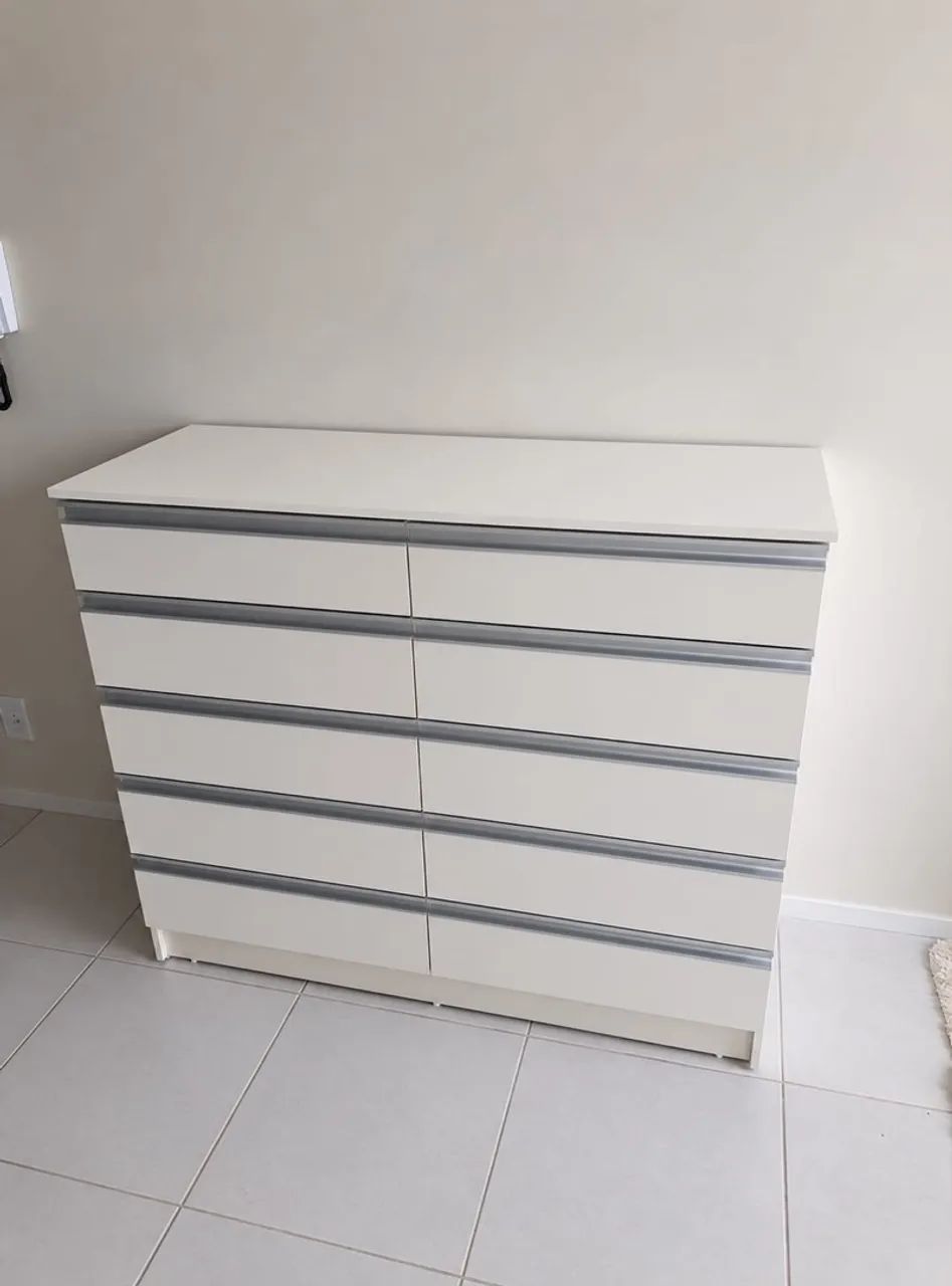 Cômoda com 10 Gavetas em 100%MDF