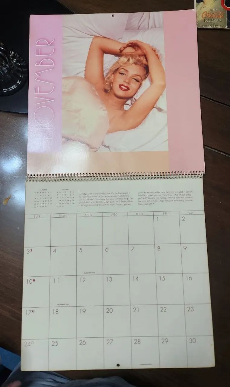 CALENDARIO MARILYN MONROE 1996 AMERICANO - Foto 5