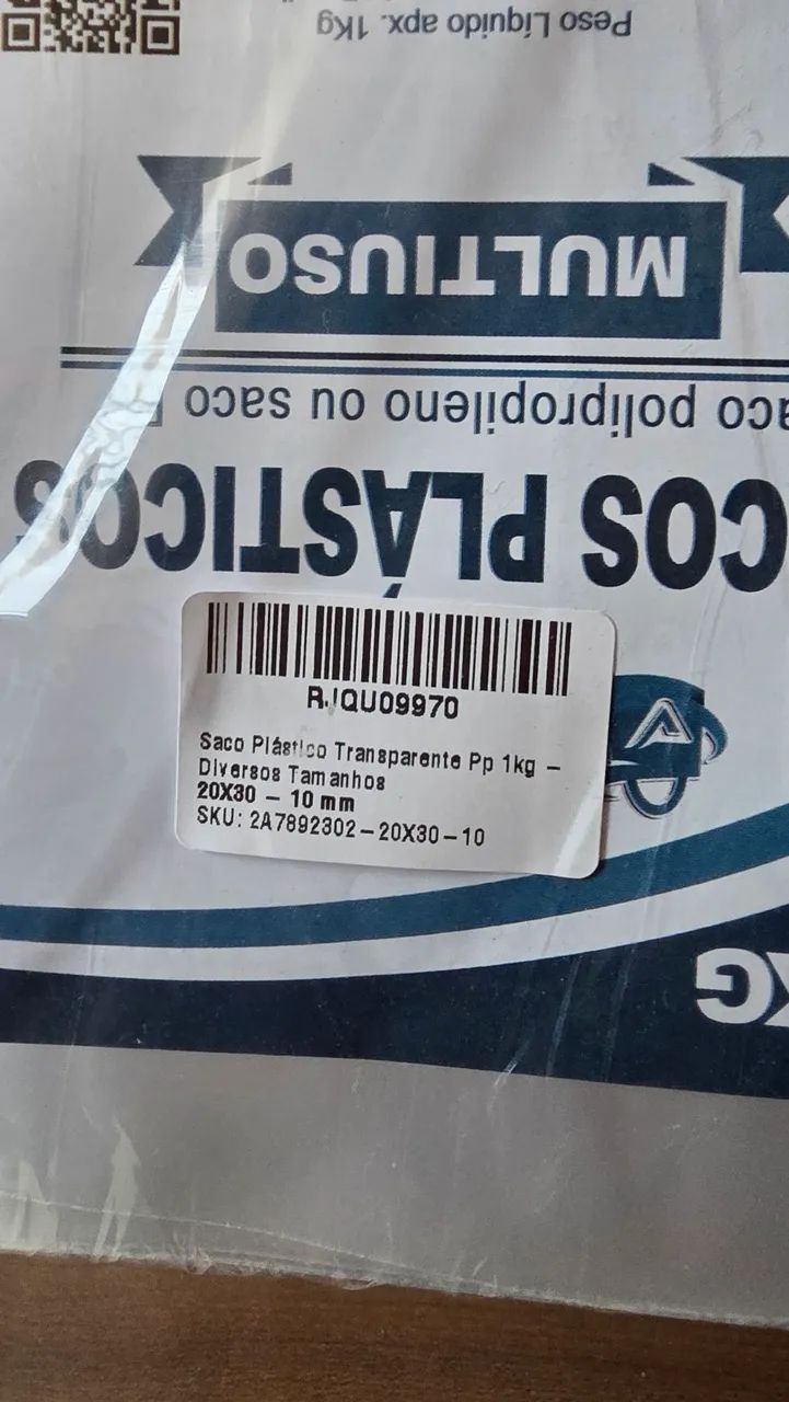 Sacos plásticos em PP embalagem plástica 30×20 - Foto 2