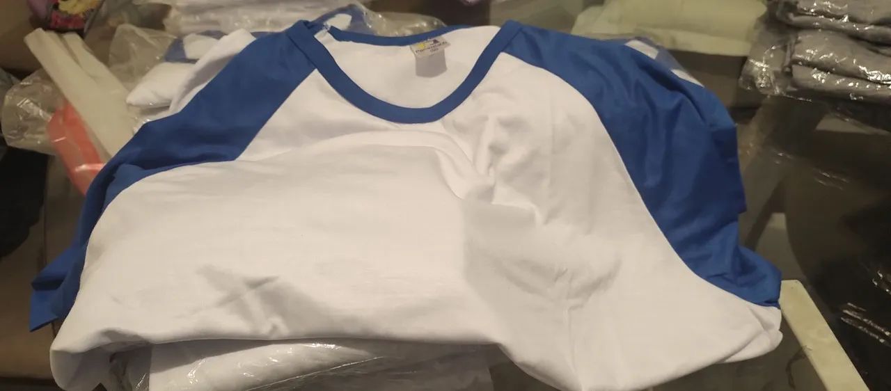 Lote camisetas Raglan para sublimação  - Foto 5