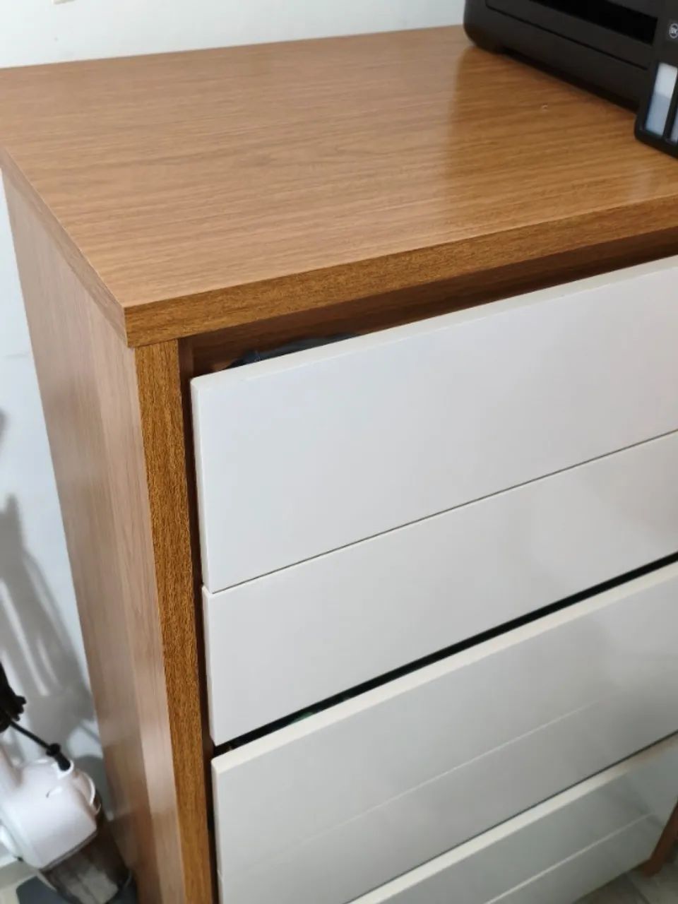 Cômoda Unno 79cm 6 Gavetas com Pés Plástico - Foto 3