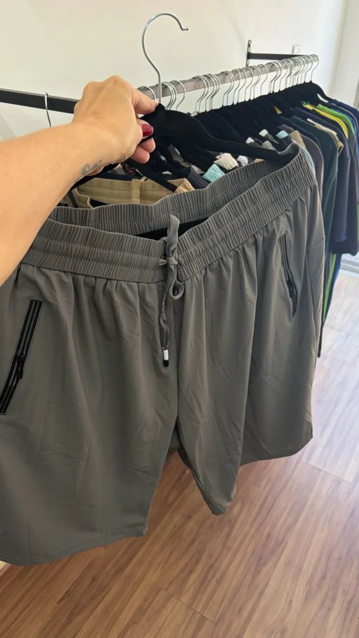 Shorts tecnológicos plus size masculinos - Foto 4