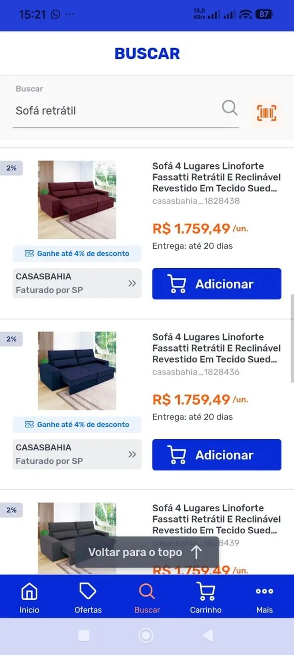 Compre sofá para a sua loja pela nossa distribuidora Martins  - Foto 4