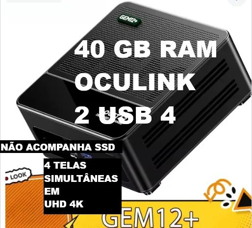 新品未開封　AOOSTAR ミニPC ryzen7 8745HS 32G/1TB AOOSTAR Mini PC GEM12 + AMD R7 PRO 8845HS, SEM RAM/SSD/OS Mini PC