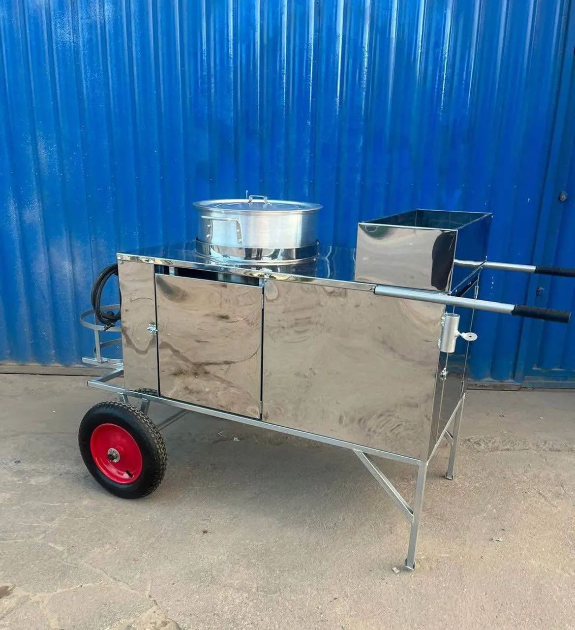 Carrinho de milho ou sopa inox com caldeirão 50 litros em até 10x sem juros no cartão  - Foto 3