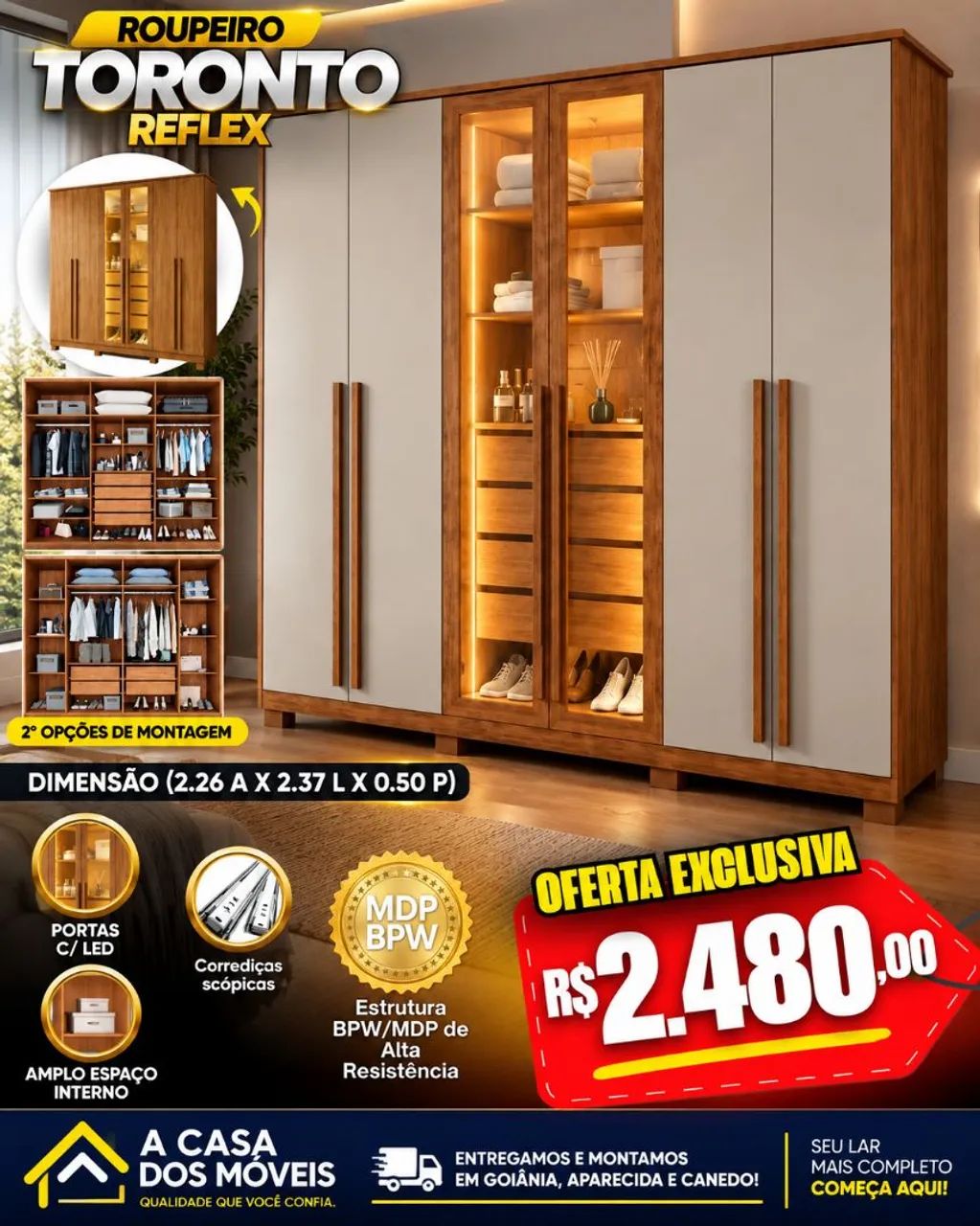 Guarda roupa Toronto 