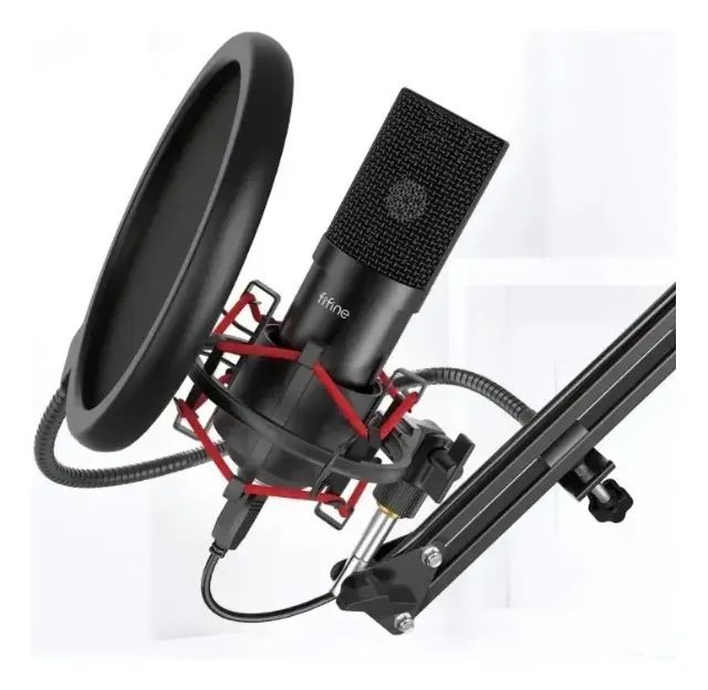 Kit Microfone Condensador Fifine T732 Usb, Braço Articulado - Foto 3
