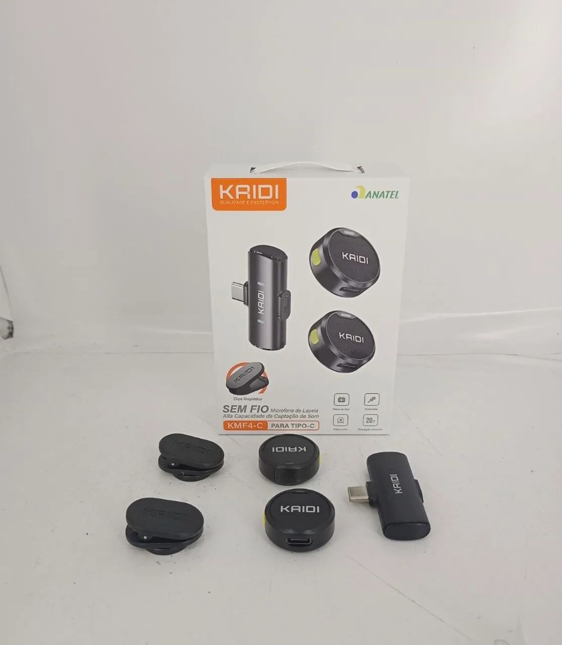 Microfone Lapela Kaidi KMF4-C 