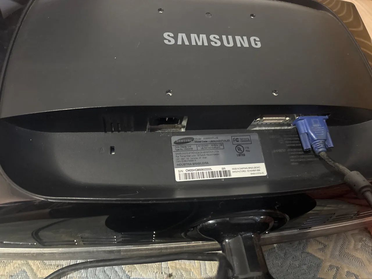 Monitor  Samsung SyncMaster 2033 - Foto 4