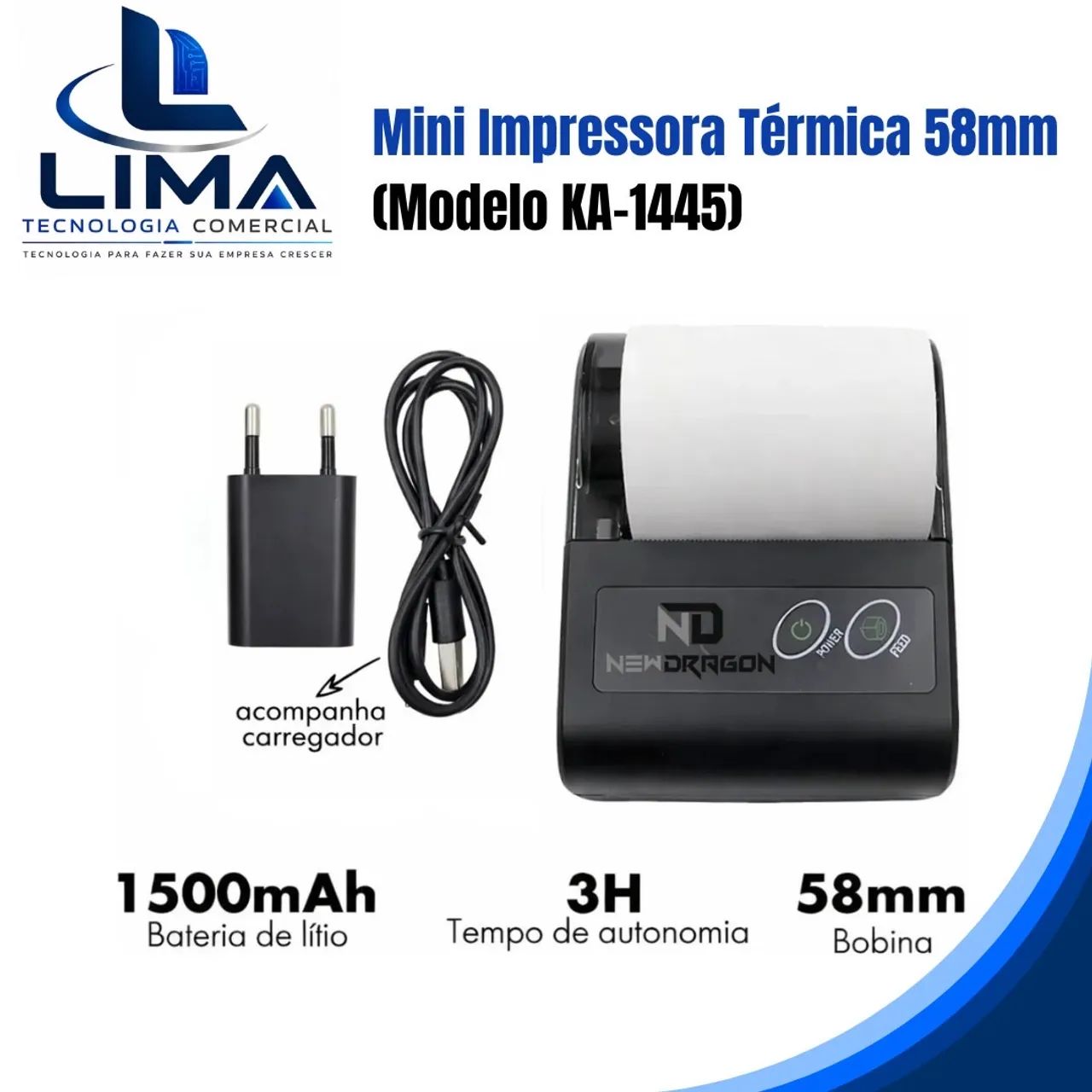 Mini impressora térmica 58mm - Foto 4