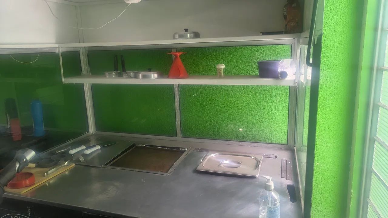 Carrinho de Lanche Inox com Chapa - Foto 2