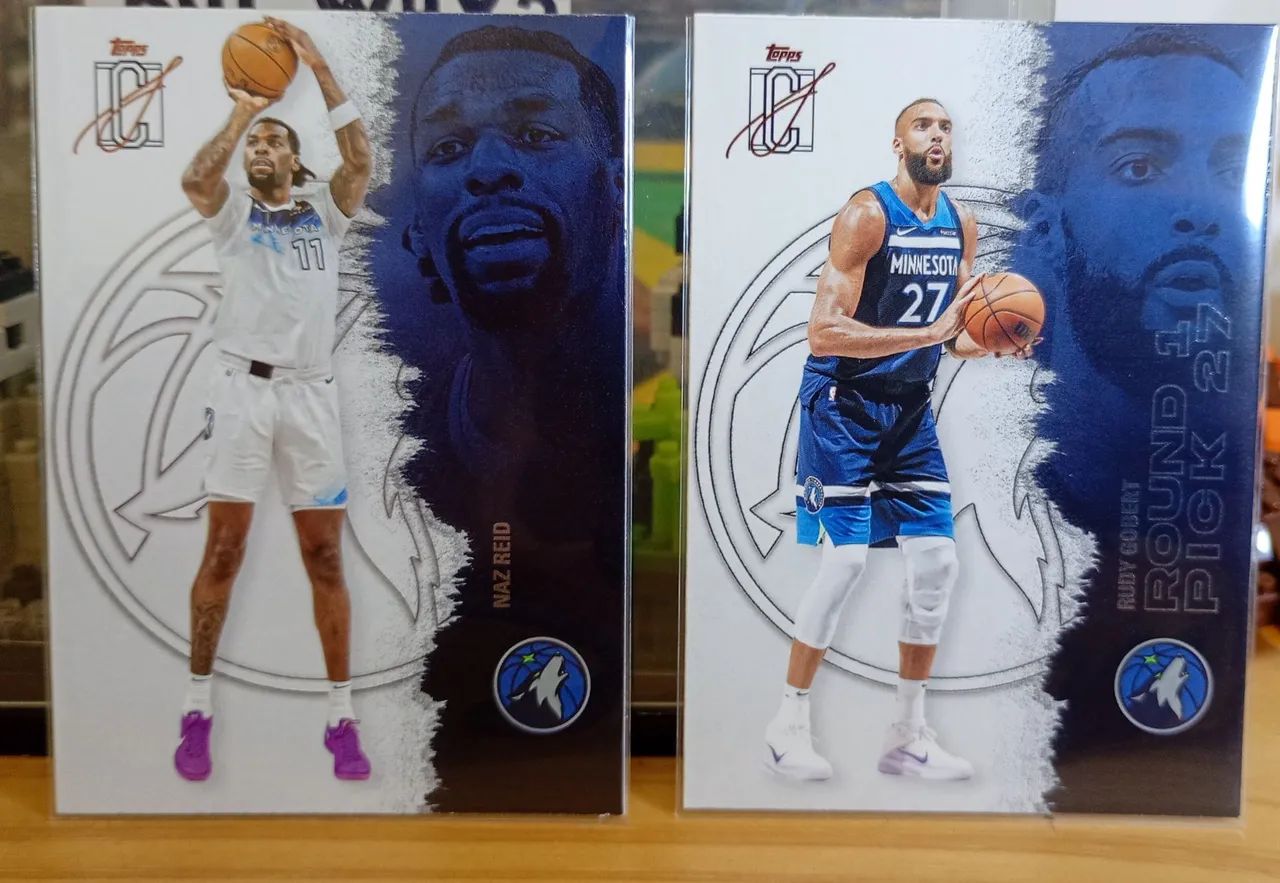 4 cards nba topps signature class - wolves
