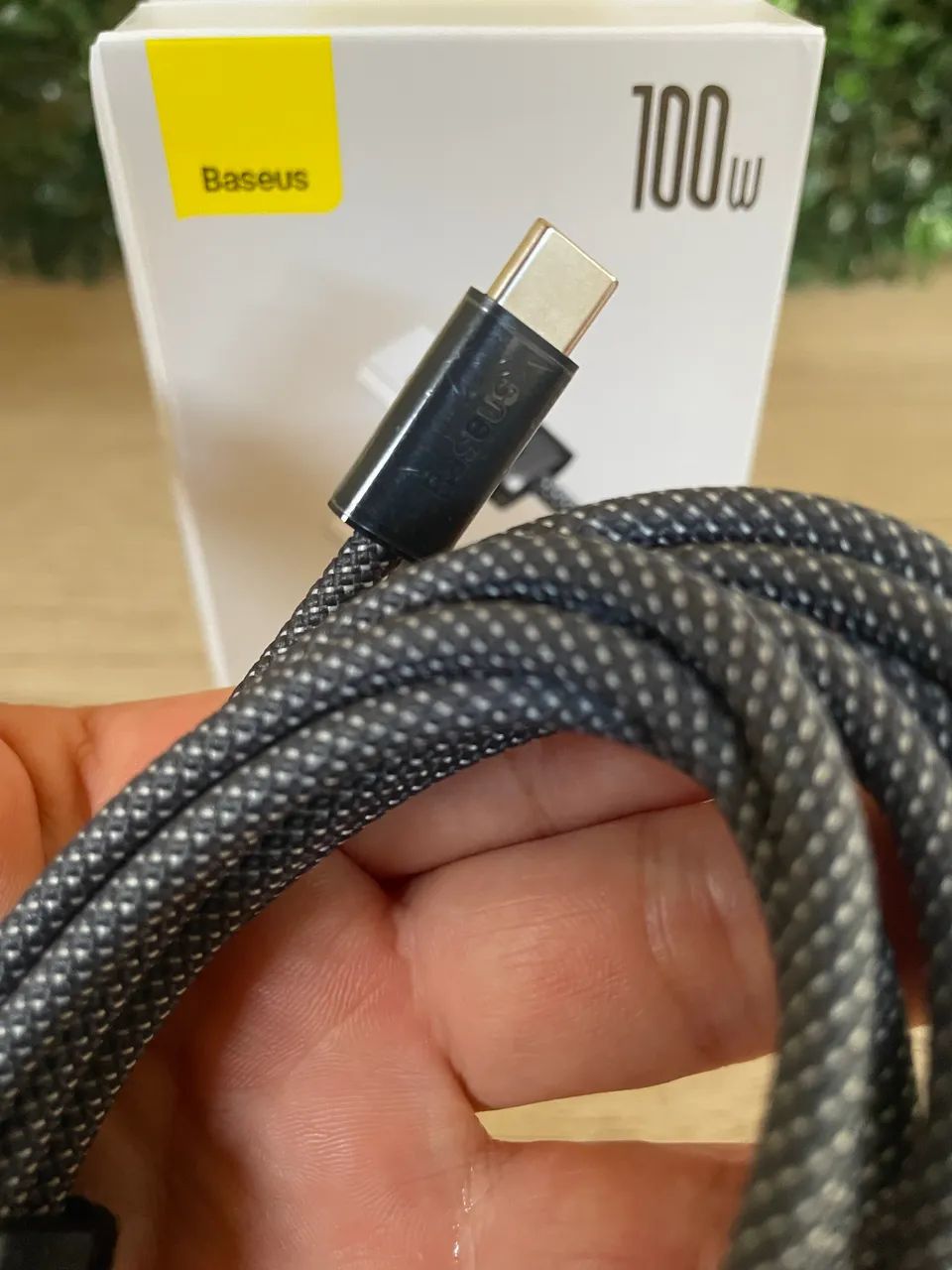 Cabo Baseus USB-A para C 100W 2M - Foto 2