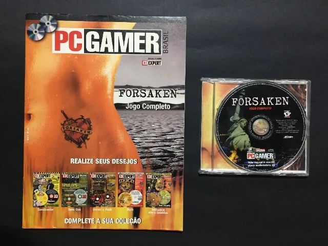 CD Expert Revista PC Gamer - Forsaken Completo 2 CD-ROMs PC Ano 4