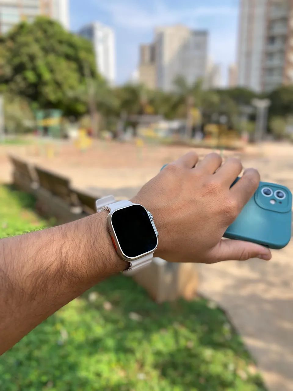 Smartwatch Ultra 9 + Fone Bluetooth de BRINDE - Foto 3