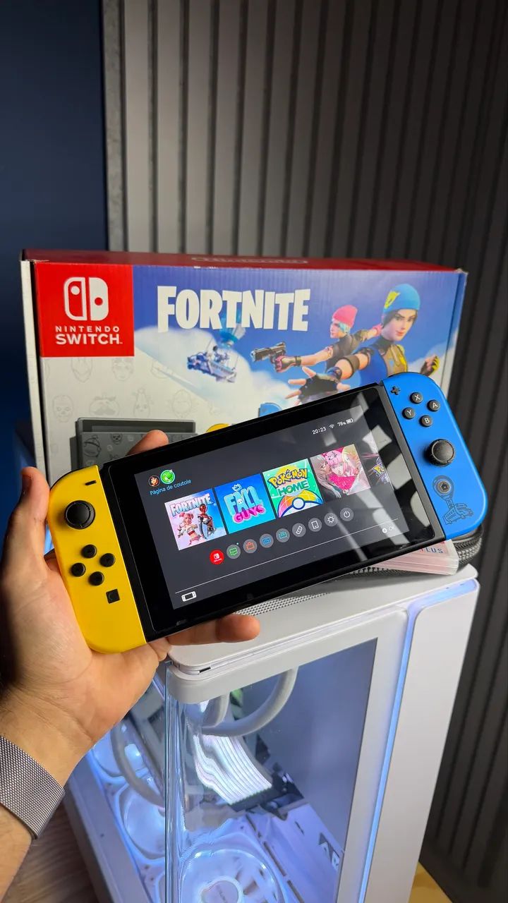 Nintendo switch Fortnite edition - Consoles de Vídeo Game - Morada